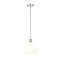 Z-Lite Margo 1 Light Pendant, Polished Nickel & White 7500P10-PN - alternate 8